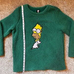 Homer Simpson Meme Green Sherpa Sweatshirt